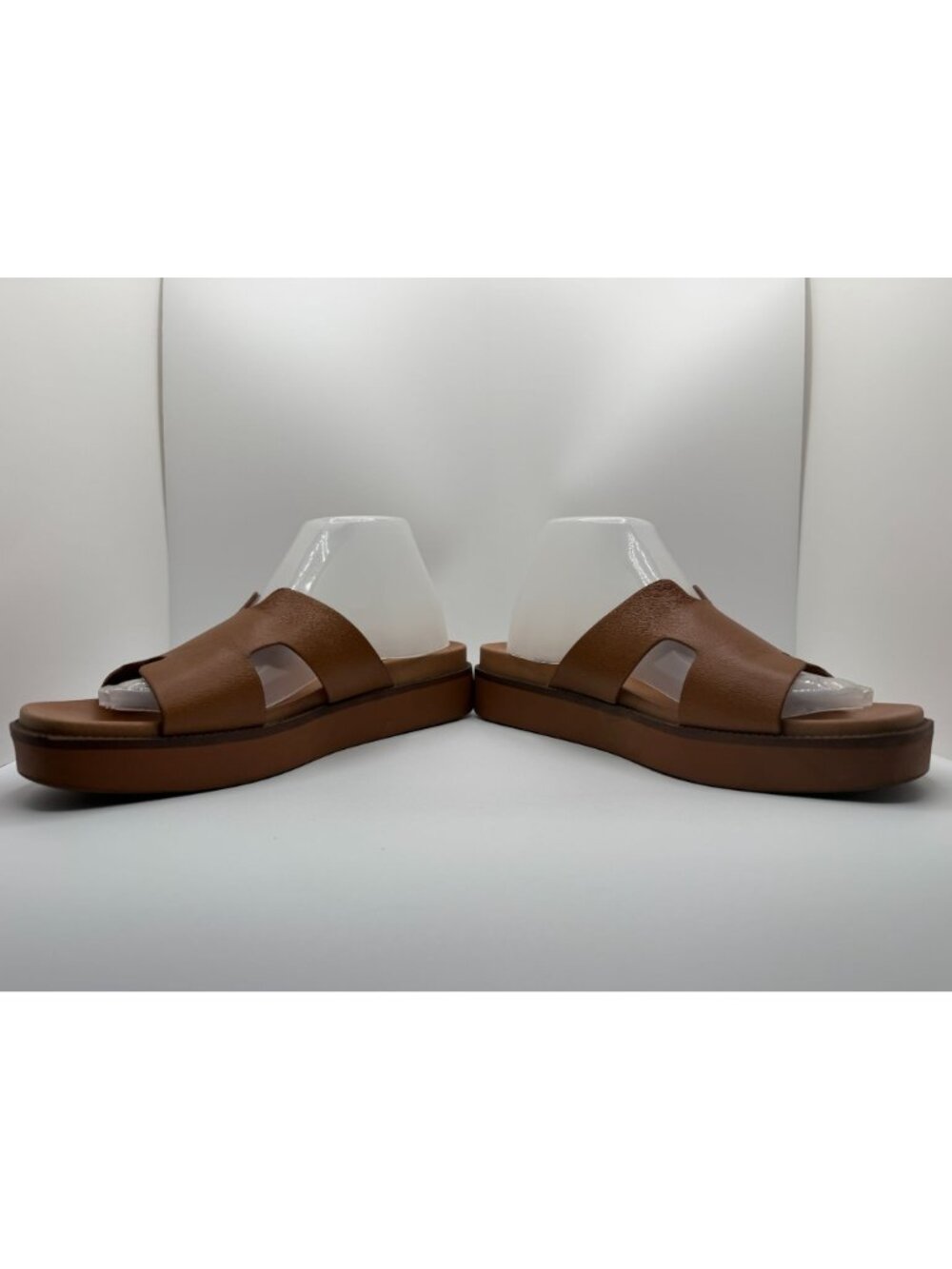 Steve Madden Riches Sandals Women Size 10M Tan Leather Platform Shoes - Picture 9 of 16